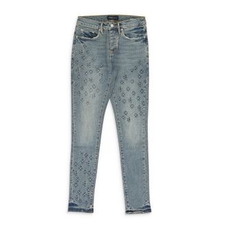 Purple Blue Embossed P001 Denim