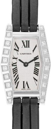 Cartier Pre-owned Cartier Lanieres Hexagonale Quartz Diamond Silver Dial Ladies Watch WJ200538