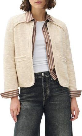 Rag & Bone Clarice Cotton Blend Jacket in Crm at Nordstrom Rack, Size Medium