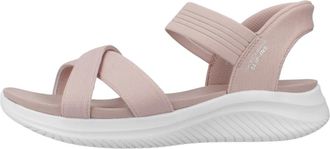 Skechers Ultra Flex Platte Sandalen - Dames - Sandalen - Roze - 38 EU - Schoenen