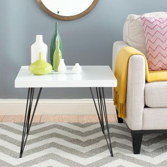 Safavieh Wolcott Retro Mid Century Square Lacquer Coffee Table