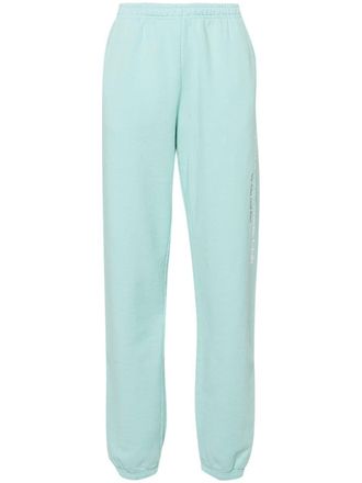 Sporty & Rich logo-print cotton track pants - Blue