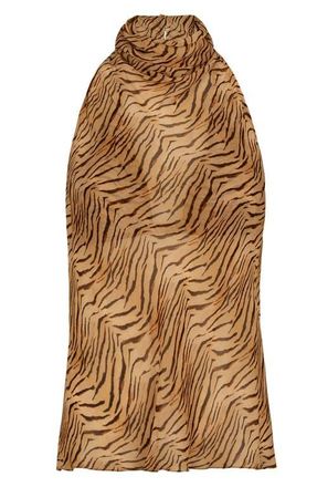 Vix Ro Semisheer Halter Cover-Up Top in Multi at Nordstrom, Size X-Small