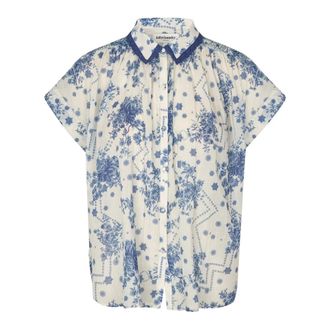 Lollys Laundry BadalLL Shirt - Dames - Blouses & Shirts - Blauw - Maat: XS Katoen