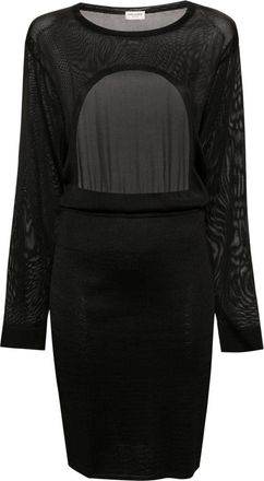 Saint Laurent Open Back Knitted Dress