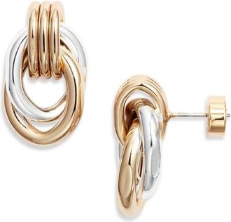 Nordstrom Demi Fine Doorknocker Earrings in 14K Gold- Sterling Plated at Nordstrom