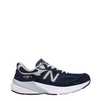 New Balance 990 Herrens Sneakers Wildleder Blau/Silber