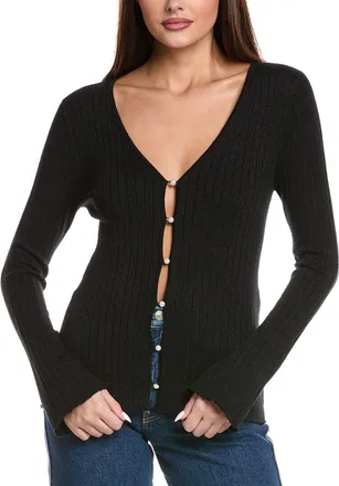 Majestic Filatures Metallic Rib Cardigan