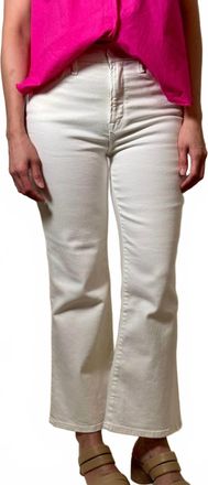 Good American Dana Good Legs Crop Mini Bootleg Jeans In White