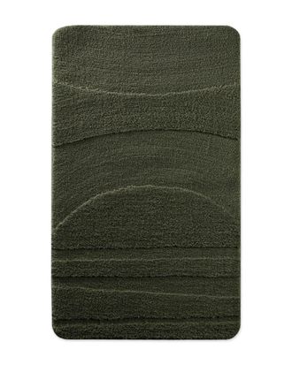 Wecon Home Alfombra de ba&ntilde;o en relieve caqui oscuro 60x100