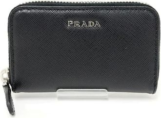 Prada Pre-owned Wallets, female, Black, Size: ONE SIZE Pre-owned Leather wallets