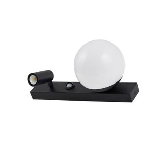 Lindby Lindby - L&aacute;mpara De Pared Led Exterior larcie En Negro Aluminio