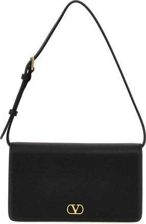 Valentino Garavani Black VLogo Signature Shoulder Bag