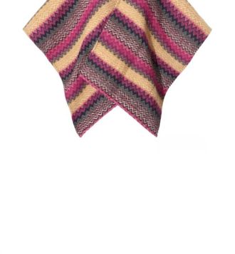 Missoni Womens Mantella Reversible Cape With Pockets In Pink Multi