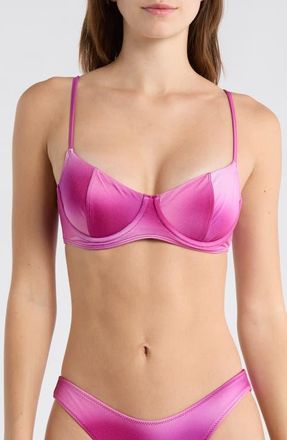 PacSun Eden Shine Bralette Bikini Top in Plum at Nordstrom, Size X-Small