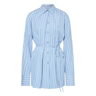 Sportmax Sportmax, Shirts, female, Blue, Size: XS Firma Shirt