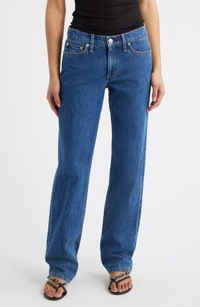 Rag & Bone Harlow Low Rise Straight Leg Jeans in Park at Nordstrom, Size 33