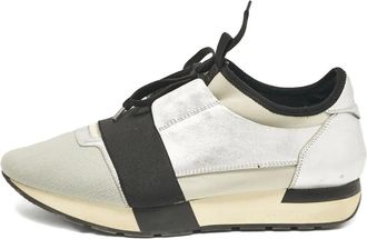 Balenciaga Sneakers Race Runner in pelle - Grigio