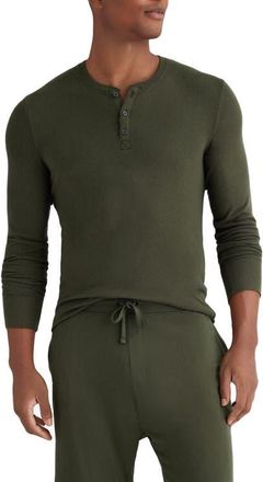 Tommy John Lounge Long Sleeve Henley in Rosin at Nordstrom, Size Small