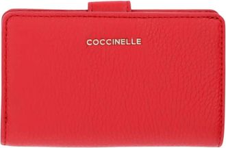 Coccinelle MW5 Portafoglio Morbido Metallizzato - - Accessories - Donna - Rosso - ONE SIZE