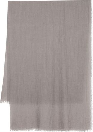 Botto Giuseppe frayed-edge scarf - women - Cashmere/Silk - One Size - Grey