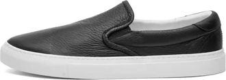 Diemme Zwarte Nappa Leren Slip-On Sneakers - Heren - Loafers - Zwart - 45 EU - Schoenen