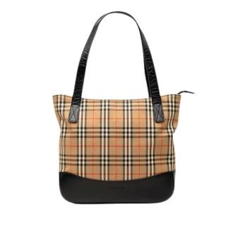 Burberry Pre-owned Tote Bags, female, Beige, Size: ONE SIZE Pre-owned Vintage Tote Bag