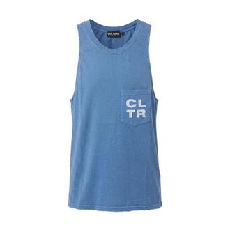 Cultura Cultura, Tops, Heren, Blauw, S, T-shirt