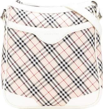 Burberry Pre-owned Plaid Patroon Schoudertas - Dames - Vintage Schoudertas - Beige - ONE Size - Vintage