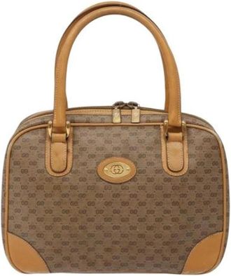 Gucci Tweedehands leren handtassen - Dames - Vintage Handtas - Beige - ONE Size - Leer - Vintage