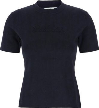 Max Mara Casual Katoenen T-Shirt voor Vrouwen - Dames - T-shirts - Blauw - XS - Katoen - Tops