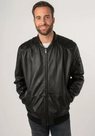 Mauritius Lederjacke MAURITIUS 2Mkaira OS, Herren, Gr. 3XL, schwarz, Obermaterial: 100% Schafsleder. Futter: 100% Baumwolle. &Auml;rmelfutter: 100% Polyester, unifar