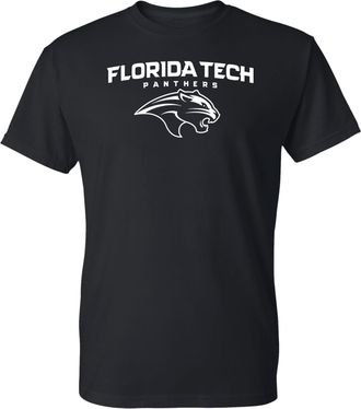UGP Campus Apparel NCAA Arch Logo - NCAA Sports Team Color T Shirt, Florida Tech Black, M