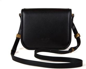 Pinko Womens Crossbody Bag Black Sheepskin - Crossbody-Bags
