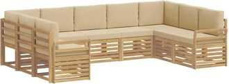 vidaXL Juegos De Sof&aacute;s Madera De Acacia S&oacute;lida Vidaxl