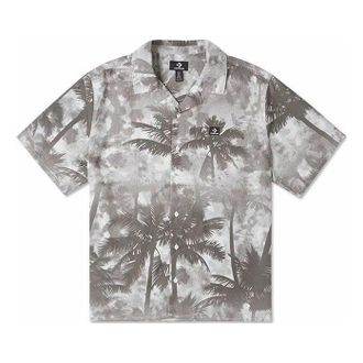 Converse Resort Palm Trees Button-Down Shirt Black Palm 10026435-A01