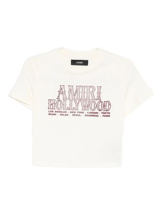 Amiri graphic-print short-sleeve T-shirt - Neutrals