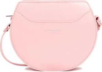 Lancaster Ritssluiting Halve Maan Tas in Roze - Dames - Schoudertassen - Roze - ONE Size - Leer - Tassen