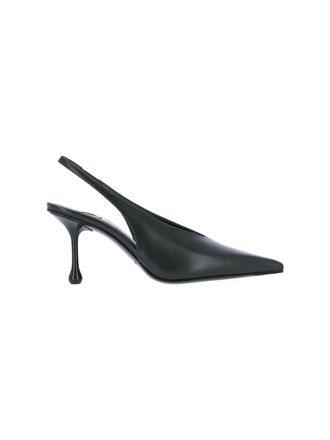 Jimmy Choo London Isa 80 Slingback Pumps Dark Green