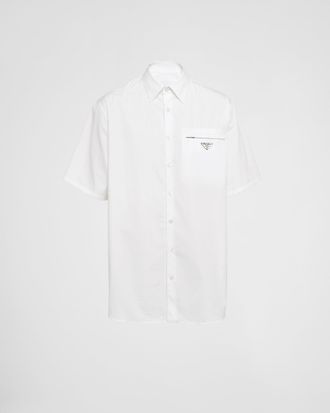 Prada Short-sleeved cotton shirt