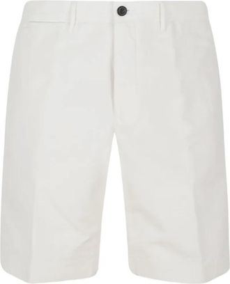 Incotex Casual Shorts - Heren - Korte Broeken - Wit - W38 - Katoen - Korte Broeken