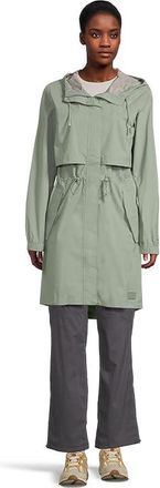 L.L.Bean Wharf Street Raincoat Womens Coat Faded Sage : LG, Nylon