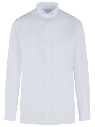 Maison Margiela Snapped White Cotton Shirt