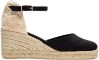 Castaner La Carol Espadrille - Dames - Sleehakken - Zwart - 38 EU - Katoen - Schoenen