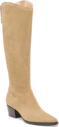Dolce Vita Virona Water Resistant Boot in Dk Taupe Suede H2O at Nordstrom, Size 6.5 Regular Calf