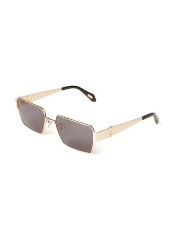 Just Cavalli Unisex Sunglasses Polished Rose Gold Metal Eyewear
