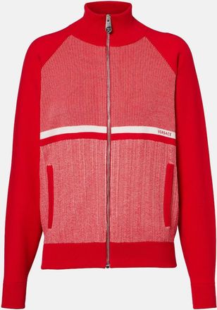 Versace Cotton-blend jacquard jacket