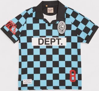 Gallery Dept. Mens. Alvarado Soccer Jersey Multi Check - Blue - Size X-Large