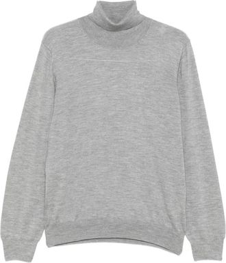 La Fileria Stijlvolle Trui in Diverse Kleuren - Heren - Cashmere truien - Grijs - XL - Kasjmier - Truien & Vesten