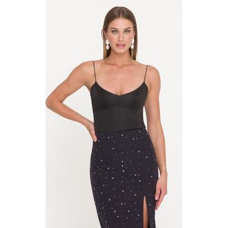 Generation Love Agnes Jersey Bodysuit in Black at Nordstrom, Size Medium